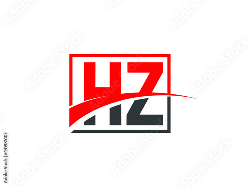 H Z, HZ Letter Logo Design © Rubel