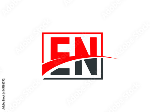 E N, EN Letter Logo Design © Rubel