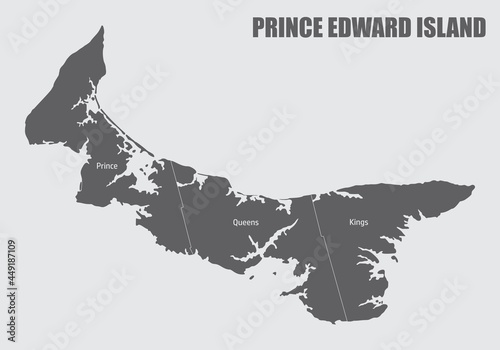 Prince Edward Island administrative map