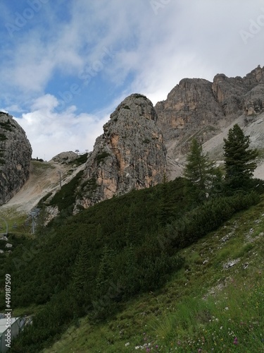 Trekking in Tre Cime in the Dolomites Mountains in Northern Italy © ChrisOvergaard
