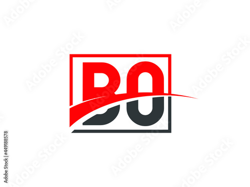 B O, BO Letter Logo Design