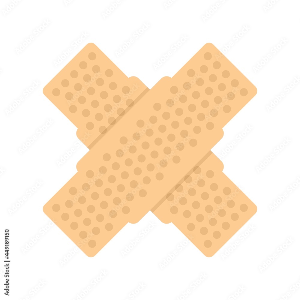 Tattoo plaster icon flat isolated vector Tattoo plaster icon flat isolated vector