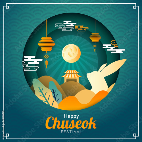 Happy chuseok background