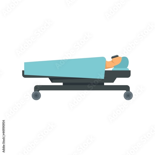 Hospital anesthesia icon flat isolated vector