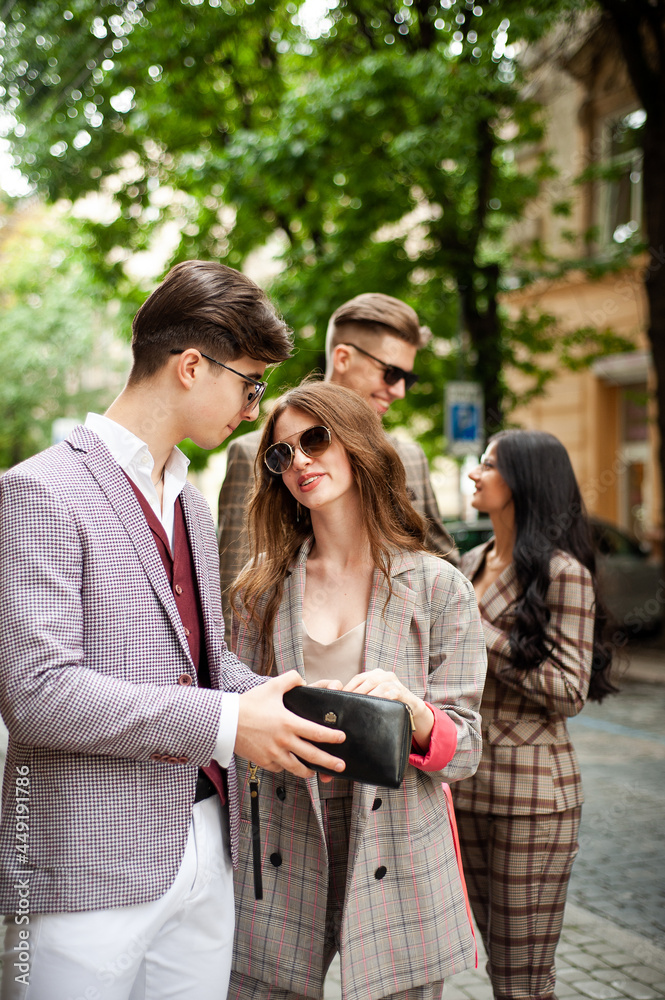 Young confident groupe of people comunicate to each other Young confident groupe of people comunicate to each other