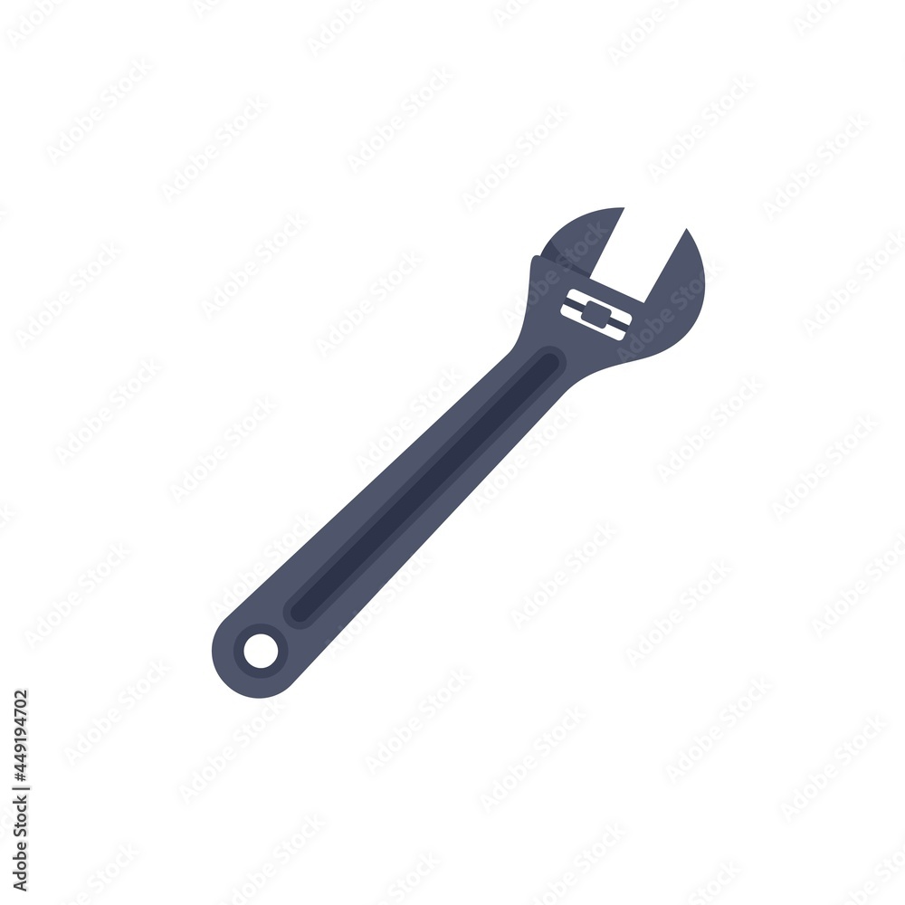 Car adjustable key icon flat isolated vector Car adjustable key icon flat isolated vector