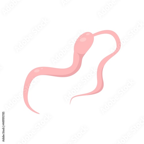 Parasite icon flat isolated vector