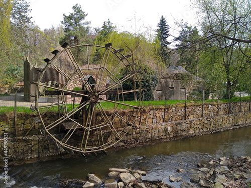 old mill in the river