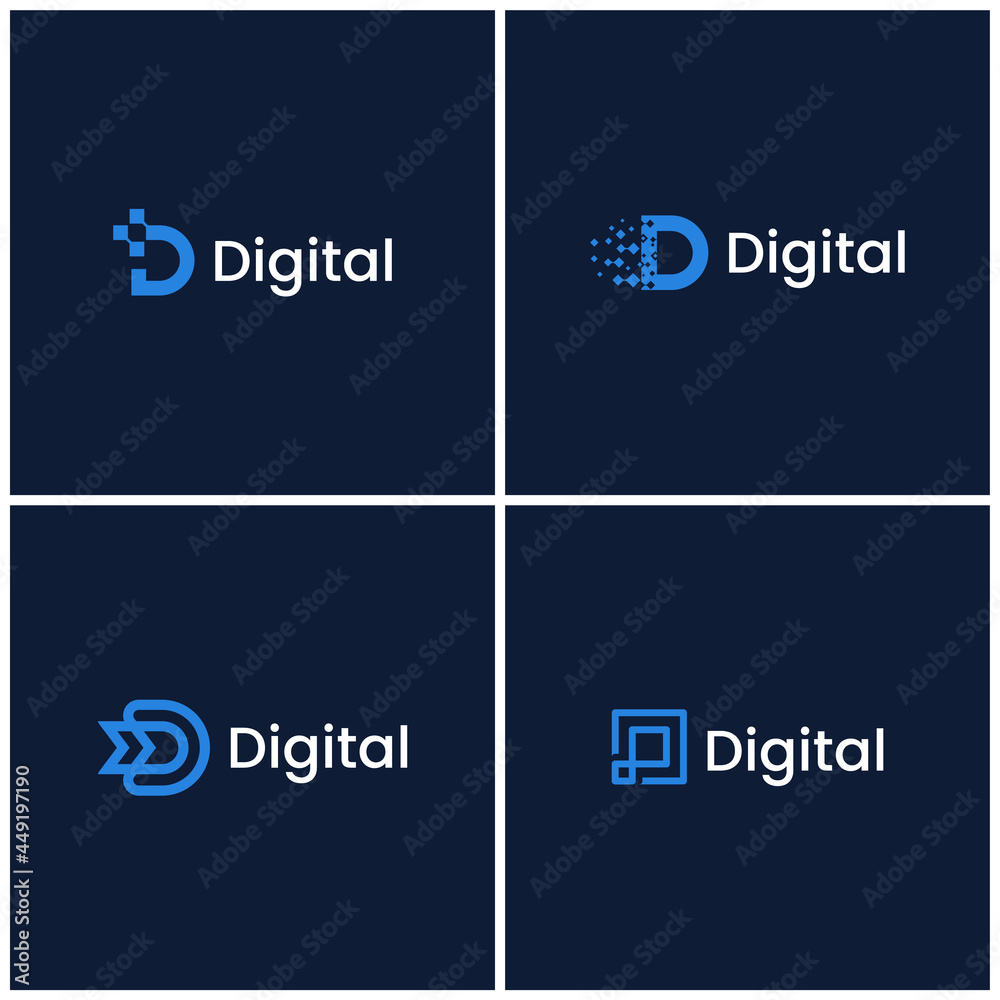 set bundle letter D digital set bundle letter D digital