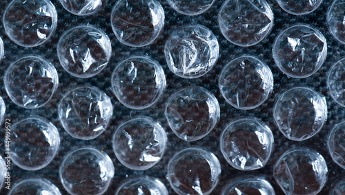Close up air bubble warp protection goods. plastic warp Industrial packaging