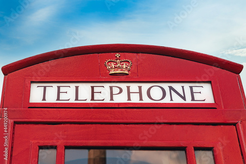 Old Red Telephone Booth