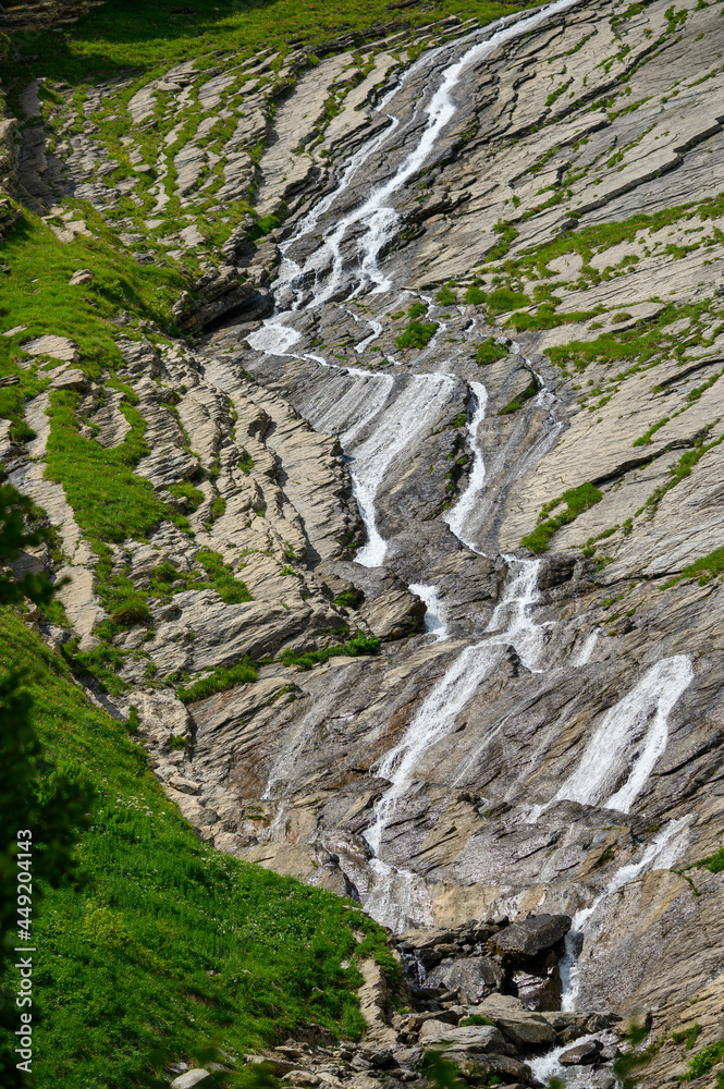waterfall in Engstlenalp in the Bernese Alps