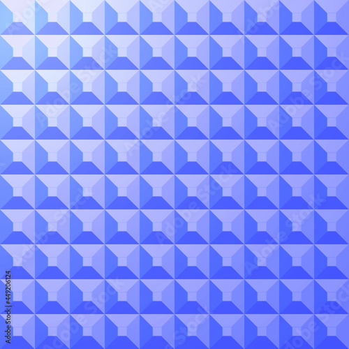Blue geometric background. Vector illustration. 