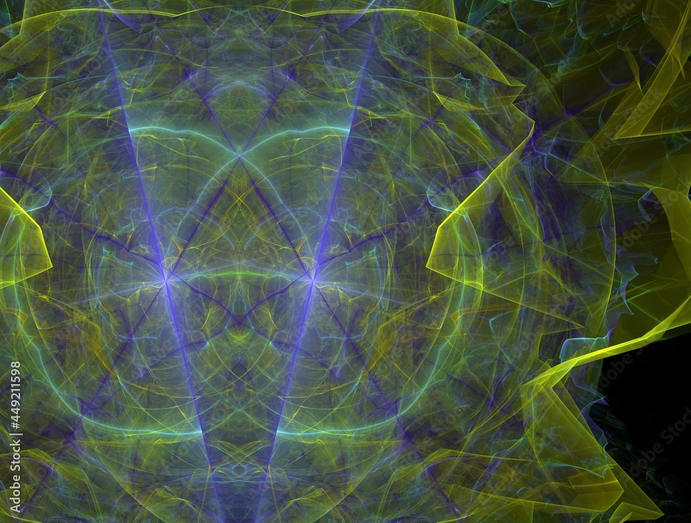 Naklejka premium Imaginatory fractal background generated Image