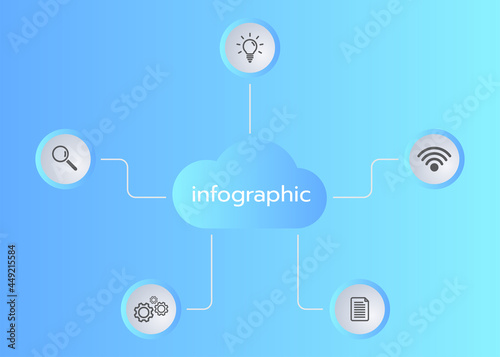 infographic template have step or option.vector illustration style design for business,class or shop online,presentation.