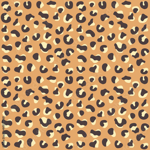 Seamless pattern with animal skin texture Leopard Cheetah Jaguar