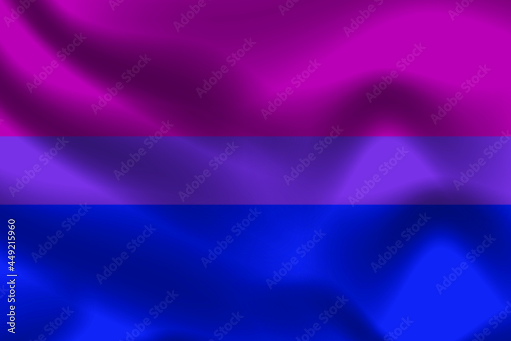 Bisexual Pride Flag for lgbtq free vector illustration 