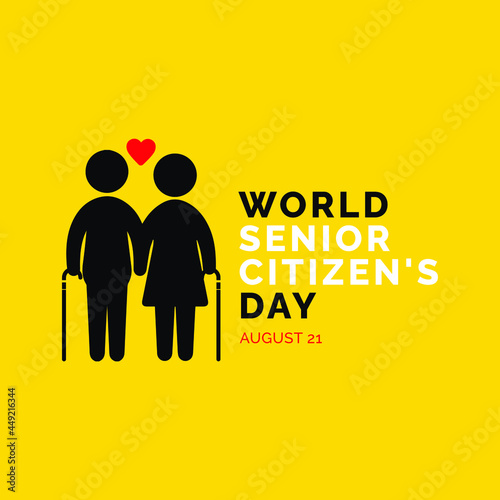 World Senior Citizen's Day banner template.