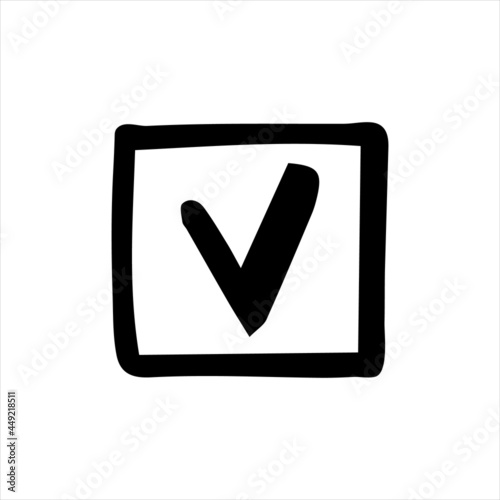 Cross symbol. Incorrect symbol. Hand drawn cross symbol isolated on white background. Sketch style. Vector EPS 10