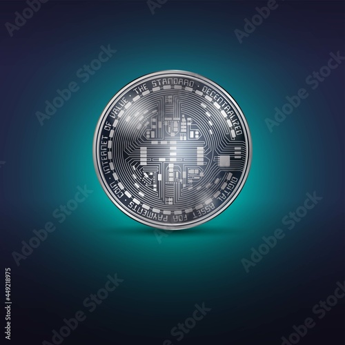 Cryptocurrency metal coin