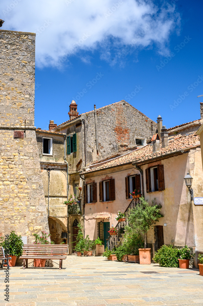beautiful medieval house in picturesque tuscan village of Capalbio
