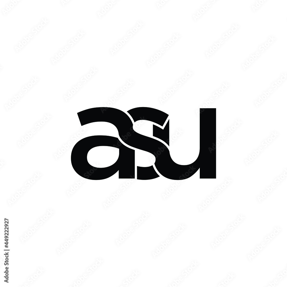 Letter ASU logo design - Vector - Vector Letter ASU logo design - Vector - Vector