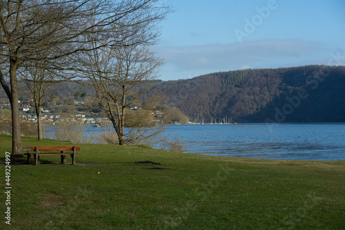View to the german lake called Edersee