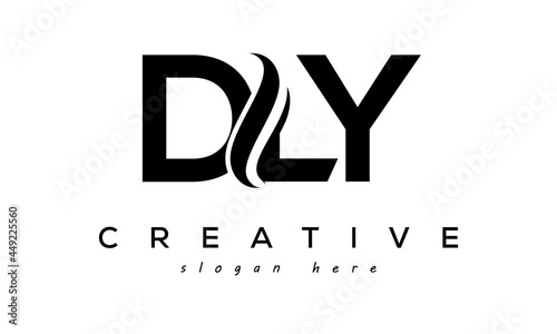 Letter DLY creative logo design vector	 photo