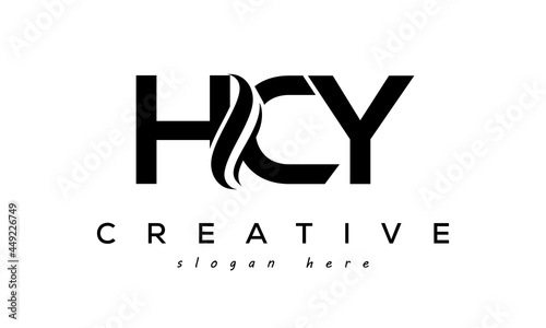 Letter HCY creative logo design vector	 photo