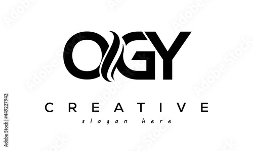 Letter OGY creative logo design vector	 photo