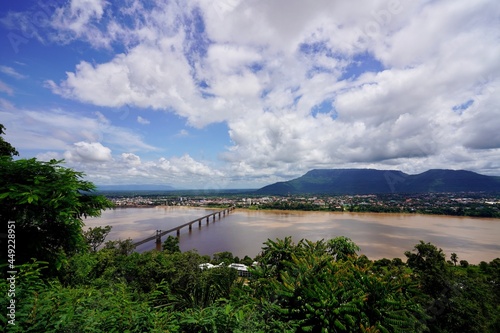 clouds over the Mekong river