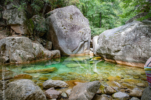 aiguilles de bavella lac de l'ospedale en corse et solenzara photo