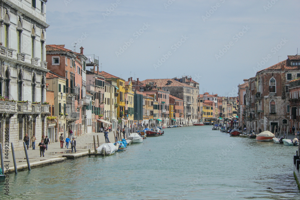 Houses by the water in Venice