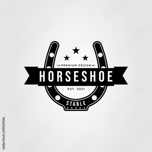 Fotografia vintage horseshoe logo