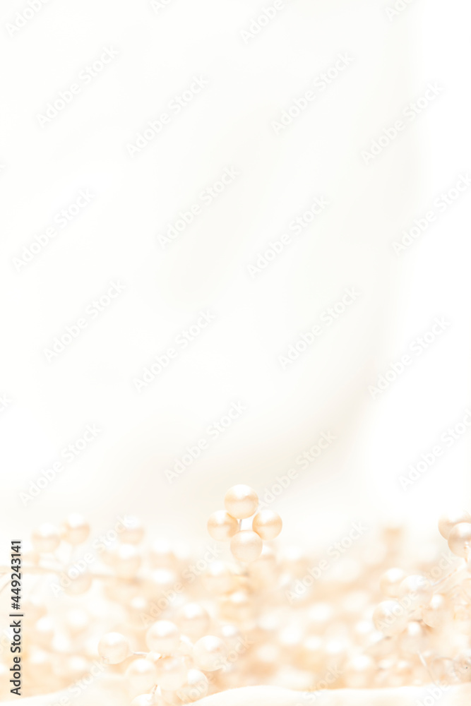 decorative white pearls nestled in luxurious silk decorative white pearls nestled in luxurious silk