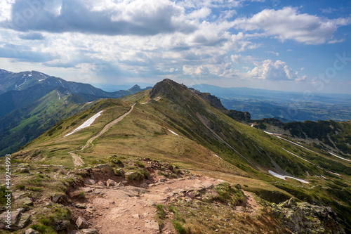 Summer mountain landscape in the Tatra Mountains.
