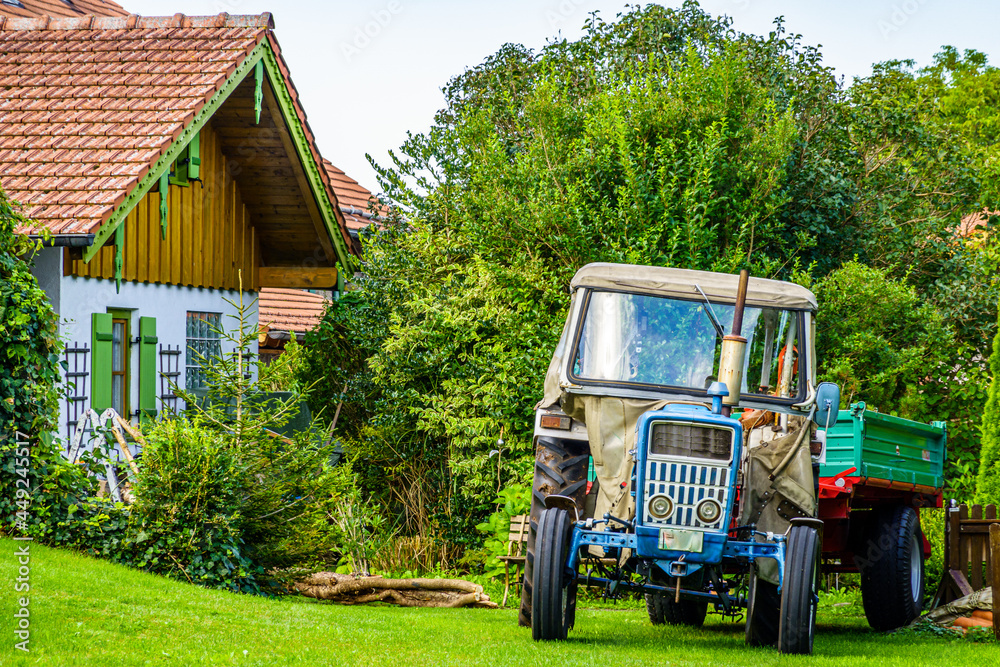 tractor at a farm