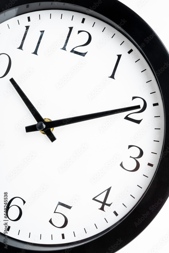 Macro Shot Of The Face Of A Dirty Wall Clock