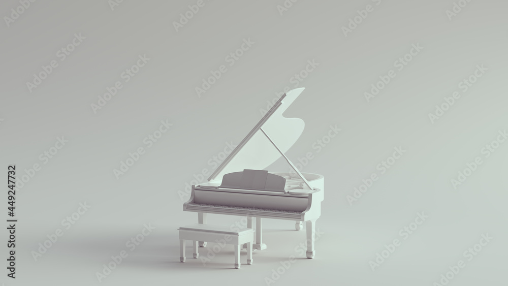 White Grand Piano Classical Music Traditional Musical Instrument ...
