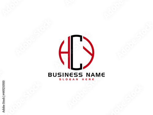 Creative HCY Logo Letter Vector Image Design For Your Business photo