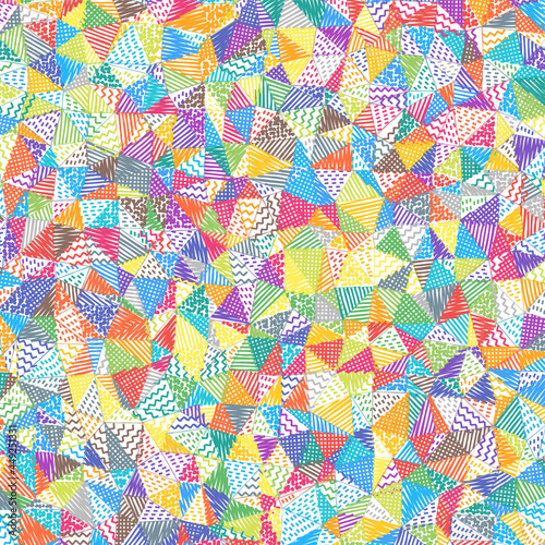 Low poly sketch background. Appealing square pattern. Beautiful abstract background. Vector illustration.