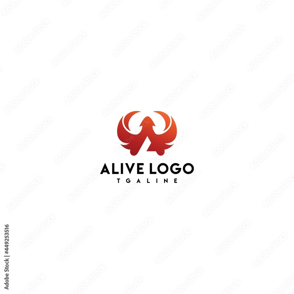 phoenix logo design vector template. phoenix logo design vector template.