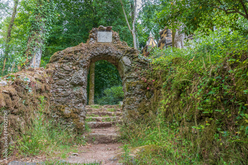 Fototapeta Naklejka Na Ścianę i Meble -  Ruins of the Passo do Pretório in the forest park of Bussaco, Portugal