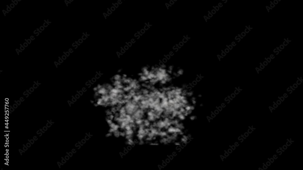 Explosion with alpha channel on black background Explosion with alpha channel on black background