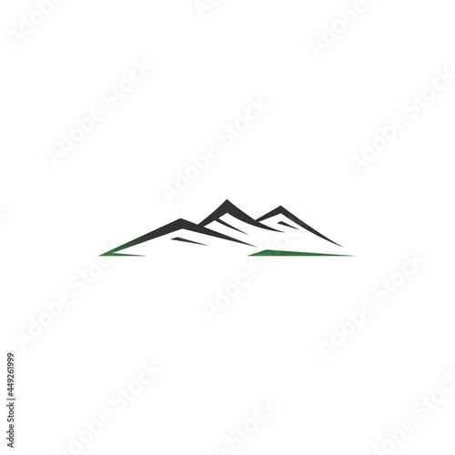 Mountain icon logo design vector illustration