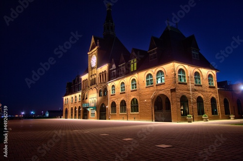HDR photgraph of the Central railroad in New Jersey at Liberty State Park, United States of America photo
