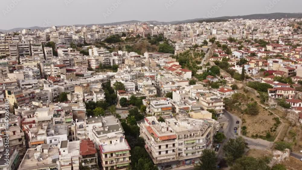 Panoramic Aerial View of Thessaloniki City, Historic Center Panoramic Aerial View of Thessaloniki City, Historic Center