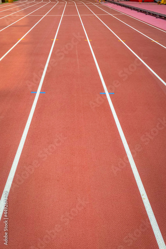 Lane on an athletics track .