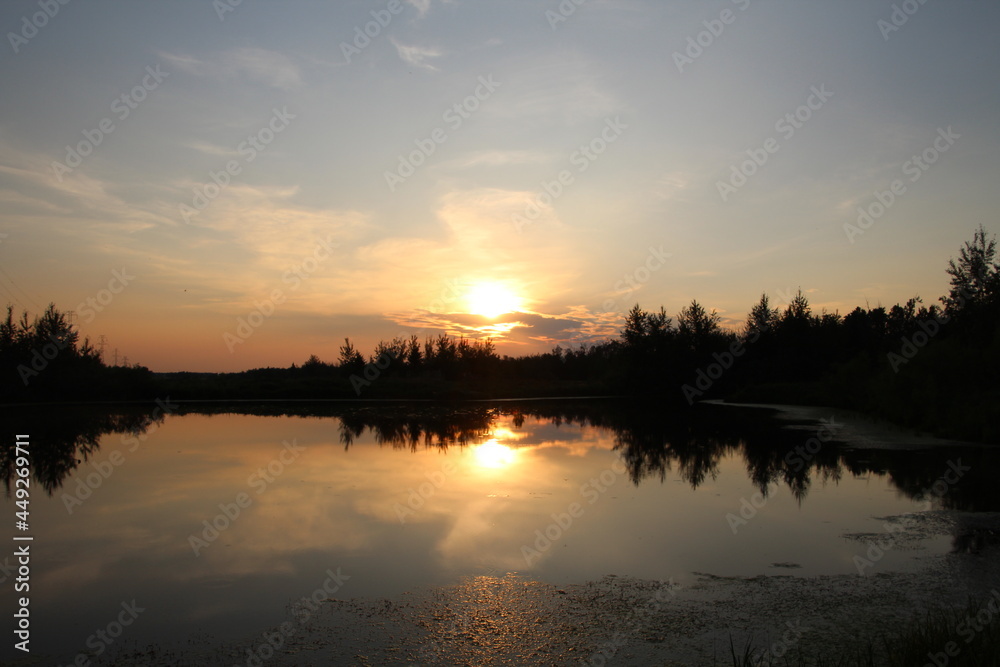 Sunset Power, Pylypow Wetlands, Edmonton, Alberta