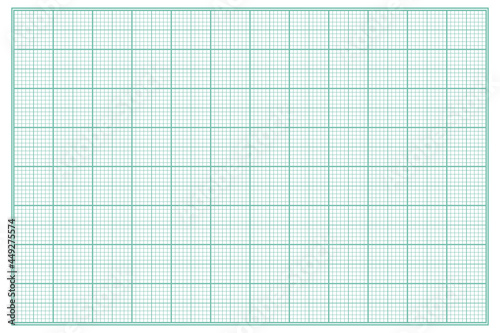 Millimeter graph paper grid. Abstract squared background. Geometric pattern for school, technical engineering line scale measurement. Lined blank for education isolated on transparent background